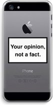 Case Company® - iPhone 5 / 5S / SE (2016) hoesje - Your opinion - Soft Cover Telefoonhoesje - Bescherming aan alle Kanten en Schermrand