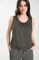 Cassis Dames Effen top - T-shirt - Maat 44