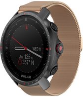 Strap-it Milanees smartwatch bandje - geschikt voor Polar Vantage M / M2 / Grit X / Grit X Pro - rosé goud