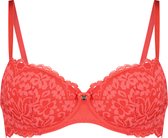 Hunkemöller Dames Lingerie Voorgevormde beugel bh Rose - Rood - maat C85