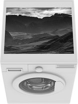 Wasmachine beschermer mat - Azerbeidzjan - Zwart - Wit - Breedte 55 cm x hoogte 45 cm