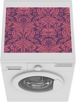 Wasmachine beschermer mat - Filigraan - Roze - Patroon - Damast - Breedte 55 cm x hoogte 45 cm