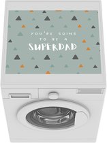 Wasmachine beschermer - Wasmachine mat - Papa cadeau - Kinderen - Quotes - 55x45 cm - Droger beschermer