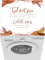 Wasmachine beschermer - Wasmachine mat - Oma - Quotes - Verf - 60x60 cm - Droger beschermer