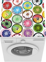 Wasmachine beschermer mat - Wielen - Vintage - Patronen - Breedte 60 cm x hoogte 60 cm