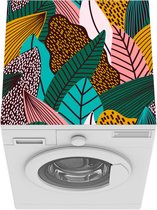 Wasmachine beschermer mat - Bladeren - Kleur - Patronen - Breedte 60 cm x hoogte 60 cm