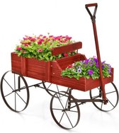 Plantentrolley - Plantenbakken voor buiten - Bloembak - Plantenbak - Bolderwagen - 62 x 34 x 60 cm