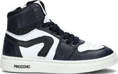 Pinocchio P1665 Hoge sneakers - Leren Sneaker - Meisjes - Blauw - Maat 30