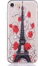Peachy Doorzichtig Parijs hoesje iPhone 7 8 SE 2020 SE 2022 Silicone cover Paris Eiffeltoren