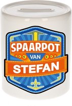 Kinder spaarpot voor Stefan - keramiek - naam spaarpotten