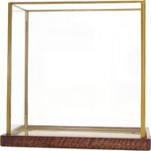 Kaarsenhouder glas 24x14.5x23.5cm