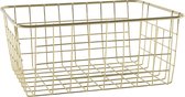 Panier de rangement Or 28 x 22 cm