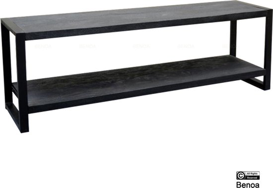 Meuble TV Britt - Zwart - 180 cm