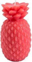 kaars Pineapple 7 x 14 cm wax rood