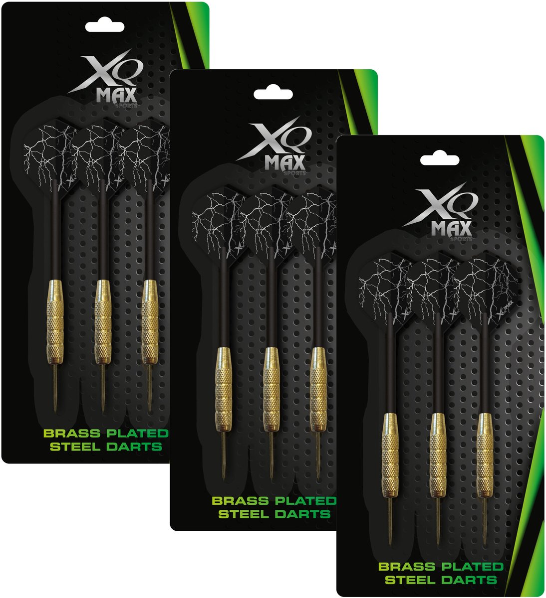 9x Dartpijlen met zwarte flights 18 gram 11 cm - Speelgoed - Sportief spelen - Darten/darts - Dartpijlen voor kinderen en volwassenen