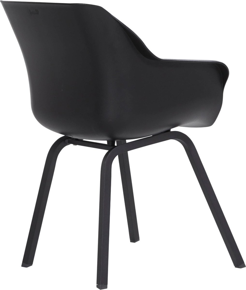 Hartman Sophie armchair chaise de jardin avec accoudoirs - Noir - set de 2