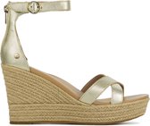 UGG Sandalen Dames / Damesschoenen - Leer   - Sleehak hoogte  9 cm - 1119730 - Goud - Maat 39.5