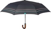 paraplu mini heren 96 cm microfiber zwart/groen
