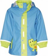 regenjas krokodil blauw/groen jongens maat 86