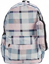 rugzak 18 liter polyester roze/blauw/wit