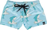 Beach & Bandits - UV-zwemshorts voor kinderen - Shark Dude - Blauw - maat 116-122cm