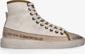 Yellow cab | Vulcan women 3-e bone white metallic mid lace up sneaker - off white d | Maat: 41