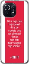6F hoesje - geschikt voor Xiaomi Mi 11 -  Transparant TPU Case - AFC Ajax Dit Is Mijn Club #ffffff