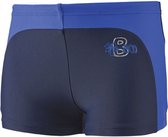 zwemboxer jongens polyamide/elastaan blauw/zwart maat 98