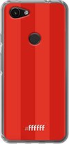 6F hoesje - geschikt voor Google Pixel 3a -  Transparant TPU Case - FC Twente #ffffff