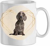Mok Dachshund 2.1| Hond| Hondenliefhebber | Cadeau| Cadeau voor hem| cadeau voor haar | Beker 31 CL