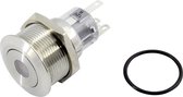 TRU COMPONENTS TC-GQ22-A-11ZD/W/12V/S203 Drukschakelaar 1x uit/aan Continu Wit 1 stuk(s)