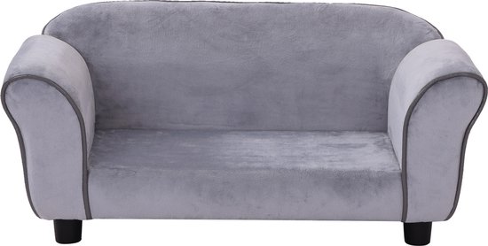 PawHut Hondenbed met verhoogde voeten, hondenbank, wasbaar, fluweel D04-071