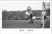 Walljar - NEC - MVV '47 - Zwart wit poster met lijst