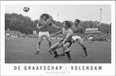 Walljar - De Graafschap - Volendam '73 - Zwart wit poster
