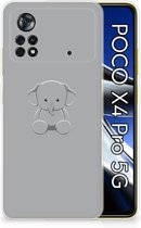 Telefoonhoesje Xiaomi Poco X4 Pro 5G Hippe Hoesjes Baby Olifant