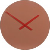 klok Tanger 4 x 45 cm beton bruin/rood