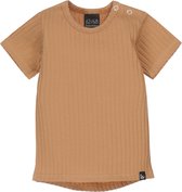 Groovy rib camel t-shirt (rounded back) /