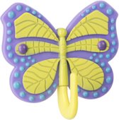 ophanghaak Vlinder 3,5 cm ABS paars