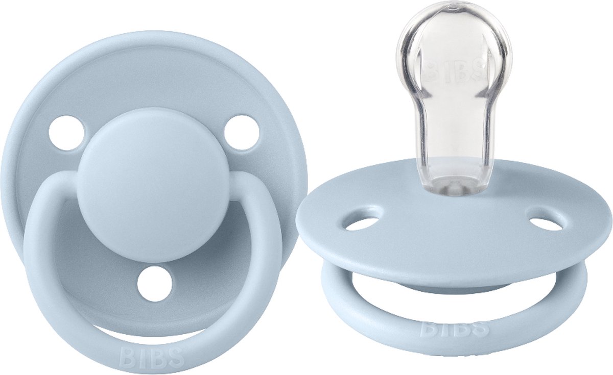 Goedkoopste Bibs De Lux Baby Blue Silicone Fopspeen 1010231C
