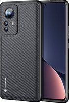 Dux Ducis - Telefoonhoesje geschikt voor Xiaomi 12 Pro  - Fino Series - Back Cover - Zwart