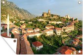Maisons sur les montagnes en Albanie 180x120 cm XXL / Groot format!