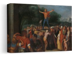 Artaza Canvas Painting Brinno is Raised on the Shield - Otto van Veen - 30x20 - Klein - Art - Impression sur toile