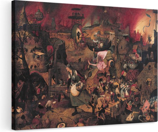Artaza Toile Peinture Dulle Griet - Pieter Brueghel l'Ancien - 120x80 - Groot - Art - Impression sur Toile