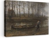 Artaza Toile Peinture Le Capitaine de Sable - Jozef Israëls - 60x40 - Art - Impression sur Toile