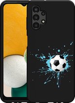 Hoesje Zwart Geschikt voor Samsung Galaxy A13 Soccer Ball