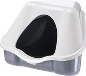 Ferplast hoektoilet nora 1C lettiera grijs - 18x13x11cm