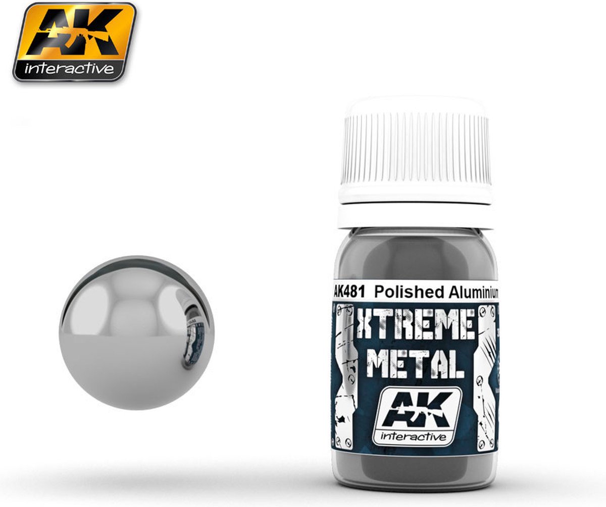 AK Extreme Metal - Polished Aluminium - 30ml - AK-481