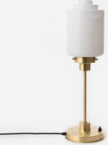 Art Deco Trade - Slanke Tafellamp Getrapte Cilinder Medium 20's Messing