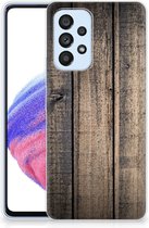 Telefoon Hoesje Geschikt voor Samsung Galaxy A53 5G Leuk TPU Back Cover Steigerhout