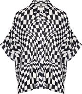 Blouse Coby ( One Size - Kleur Zwart/wit)